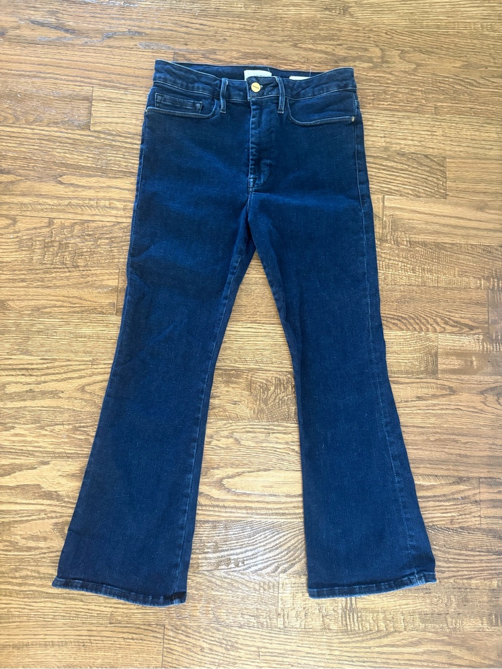 Frame Size 2 Le One Crop Mini Boot Jeans